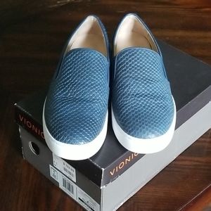 Vionic Splendid Midi Snake Blue Slip On